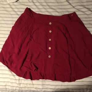 Red Mini Skirt